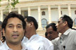 Sachin attends Parliament, wife Anjali watches from gallery